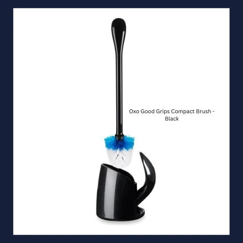 Oxo Good Grips Compact Toilet Brush & Canister - Black