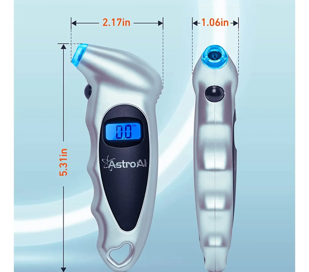 AstroAI is a reliable digital tire pressure gauge that can help you maintain proper tire inflation. It is easy to use and read, and it has a large LCD screen