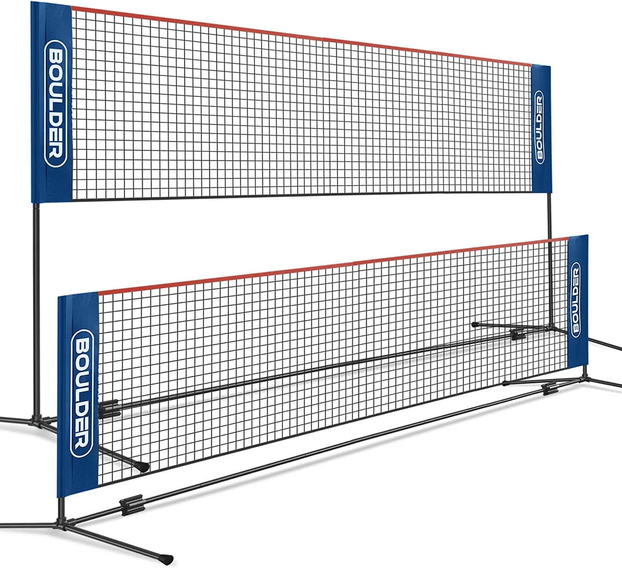 The Boulder badminton/pickleball net is a versatile and affordable option for anyone looking for an all-in-one setup.