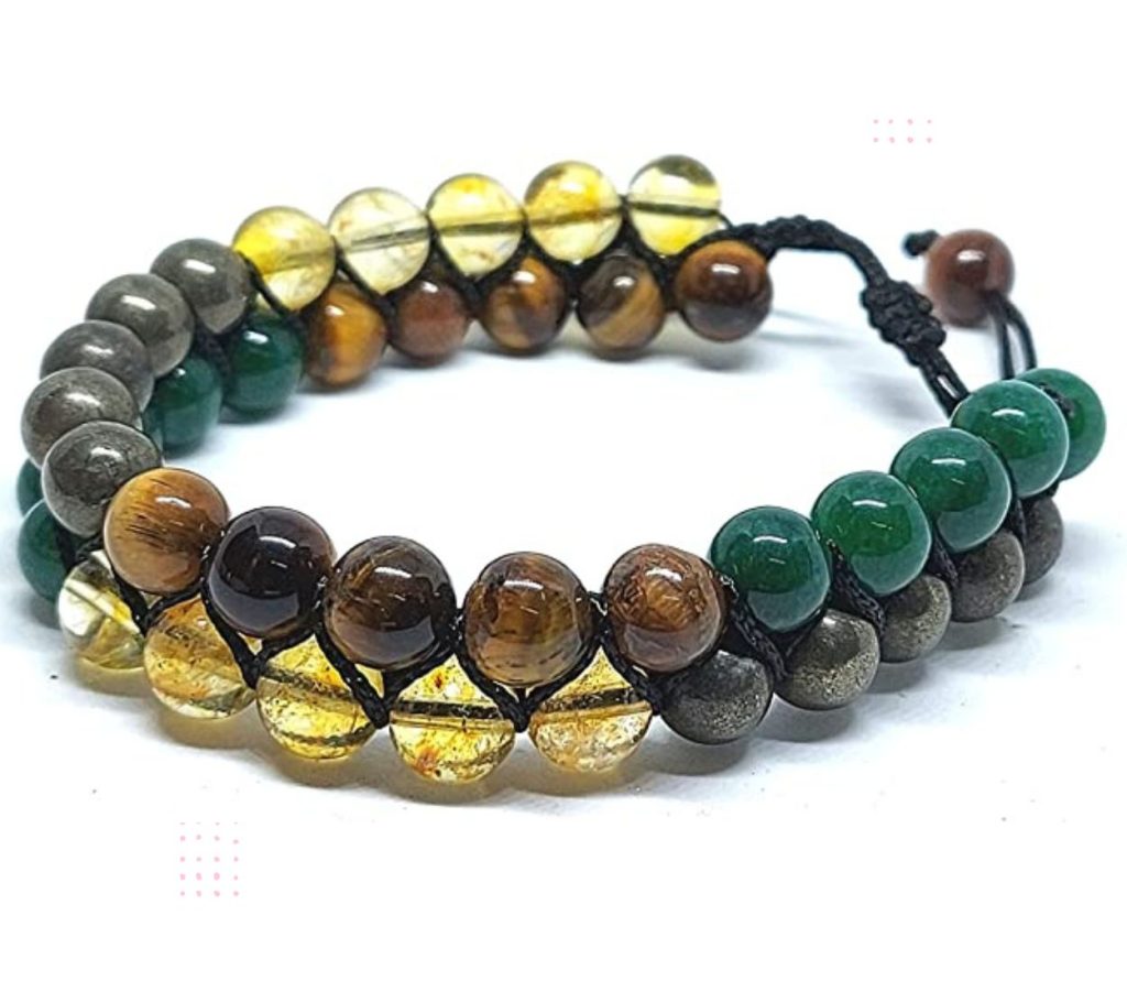 Tiger Eye Citrine Crystal Bracelet