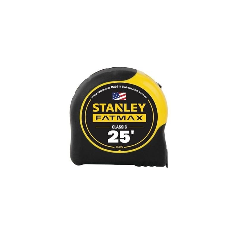 STANLEY FATMAX 25-Foot Tape Measure, Durable Retractable Measuring Too