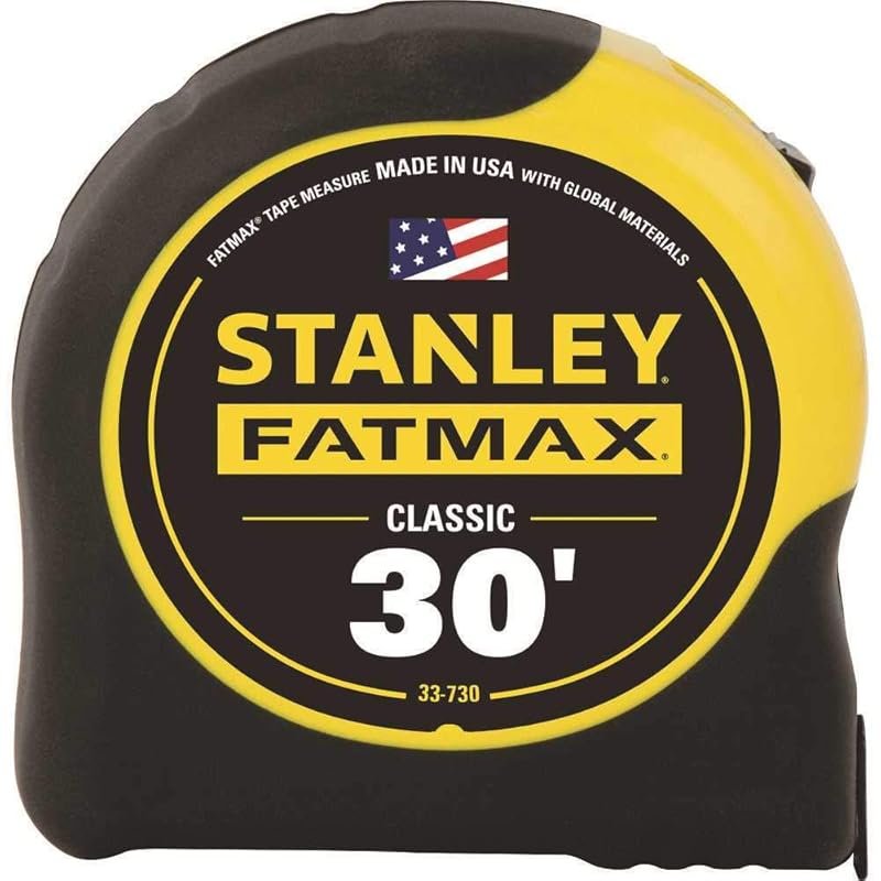 Stanley Hand Tools FatMax 30-Foot Tape Measure, 1-1/4-Inch wide blade,