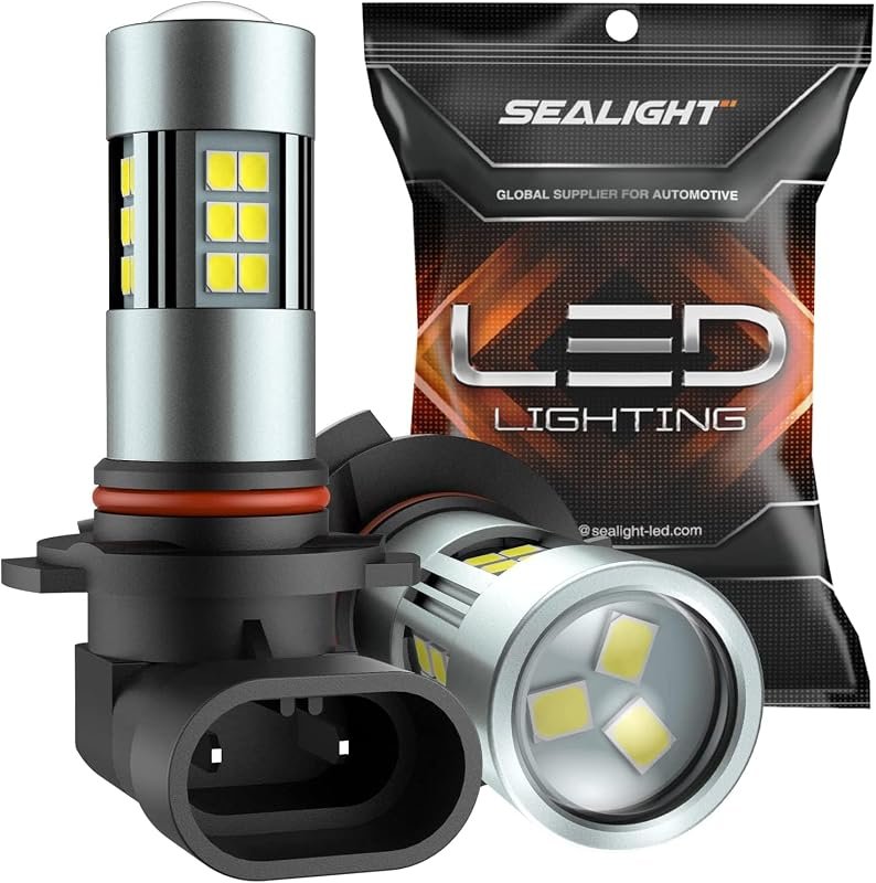 SEALIGHT H10/9145/9140 LED Fog Light Bulbs, 6000K Xenon White, 360° Il