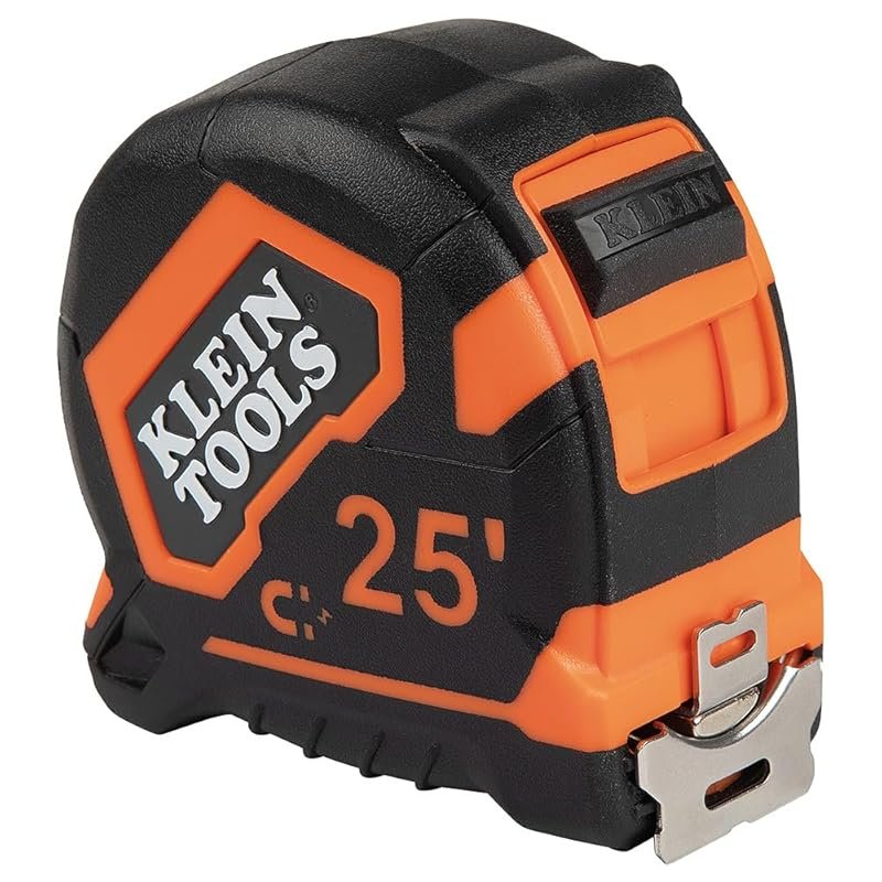 Klein Tools 9225 Heavy-Duty 25-Foot Tape Measure with Double-Hook Nylo