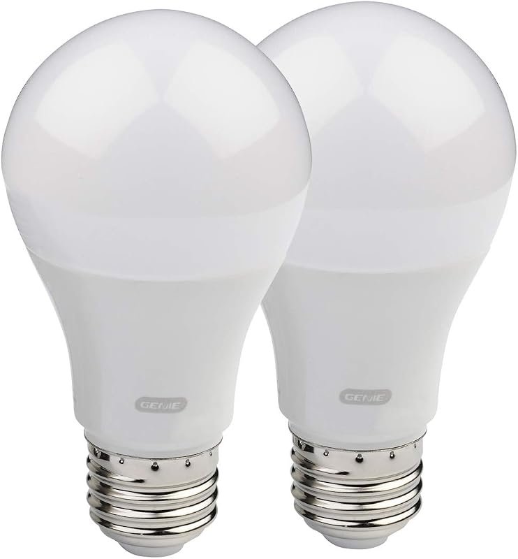 Genie GLEDB2-R2 2-Pack Garage Door Opener LED Light Bulb, 4000K White