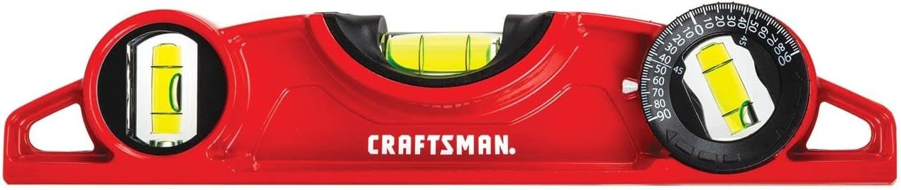 CRAFTSMAN 9-Inch Cast Torpedo Level for Accurate Leveling and Alignmen