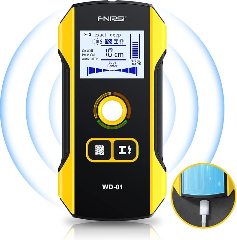FNIRSI 6-in-1 Stud Finder Wall Scanner with Center and Edge Positionin