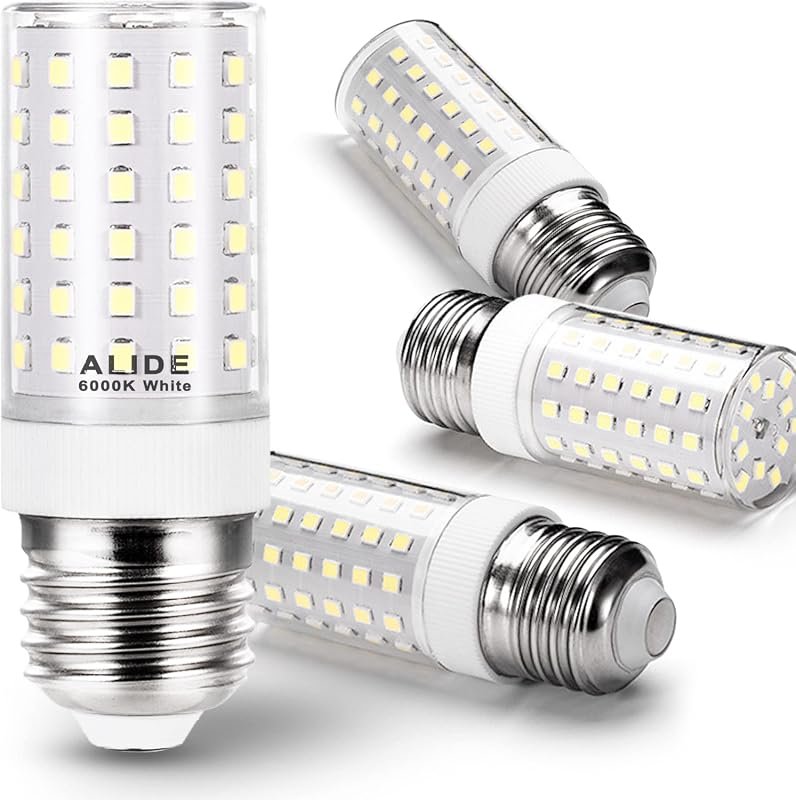 ALIDE E26/E27 LED Candelabra Corn Bulbs, 100W Replacement, 6000K Dayli