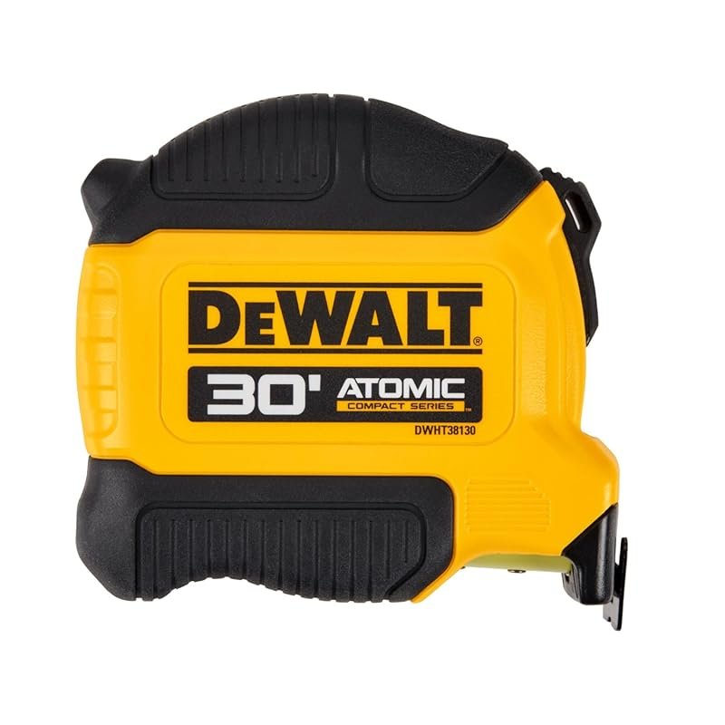 DEWALT Atomic Compact Series 30-Foot Tape Measure, Durable Compact Mea