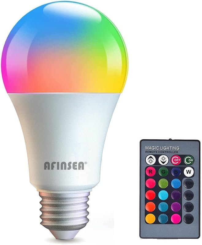 RGB Color Changing LED Bulbs, 9W, 40W Equivalent, 16 Colors, Dimmable,