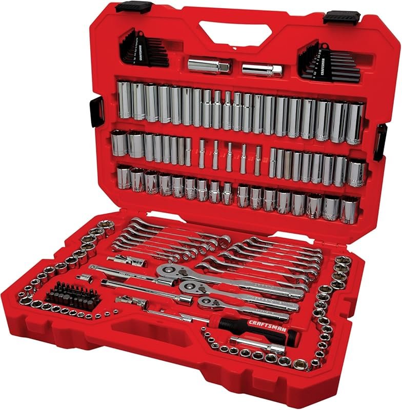 CRAFTSMAN 189-Piece Mechanic Tool Set with Low-Profile Ratchet, Socket