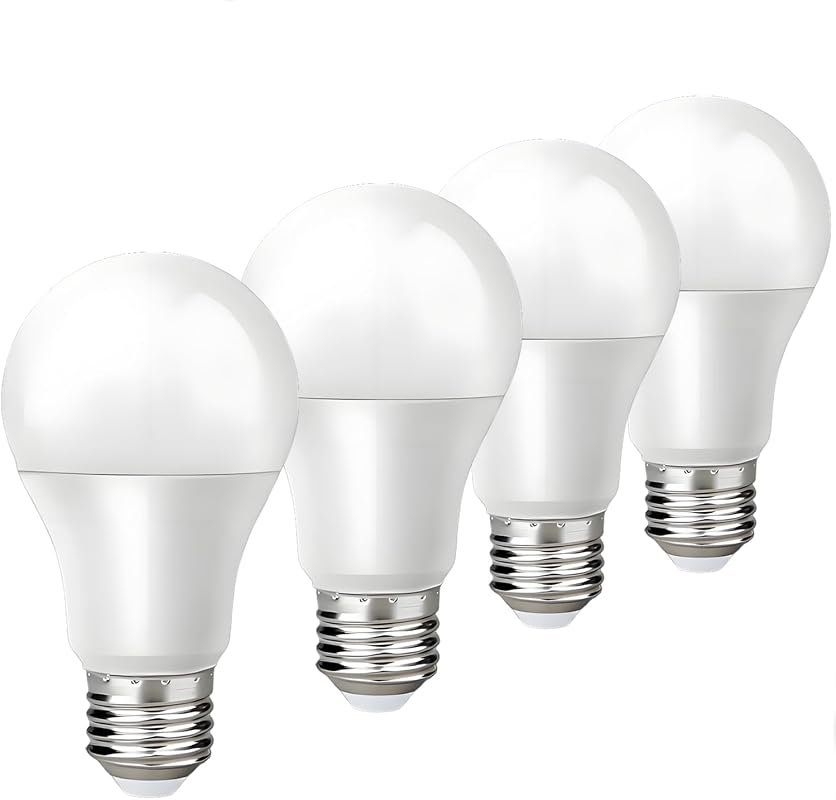 3-Way Light Bulbs, 50/100/150W Equivalent, Daylight 5000K, E26 A19, 4 