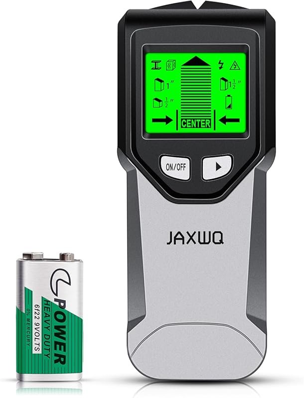 5-in-1 Stud Finder Wall Scanner with HD LCD, Smart Chip, AC Wire, Meta