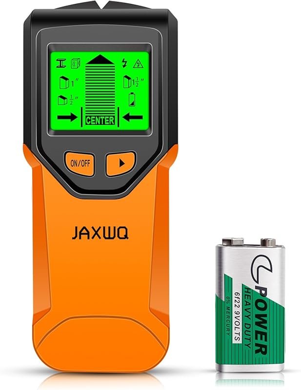 5-in-1 Stud Finder Wall Scanner with Smart Chip, HD LCD Display for Wo