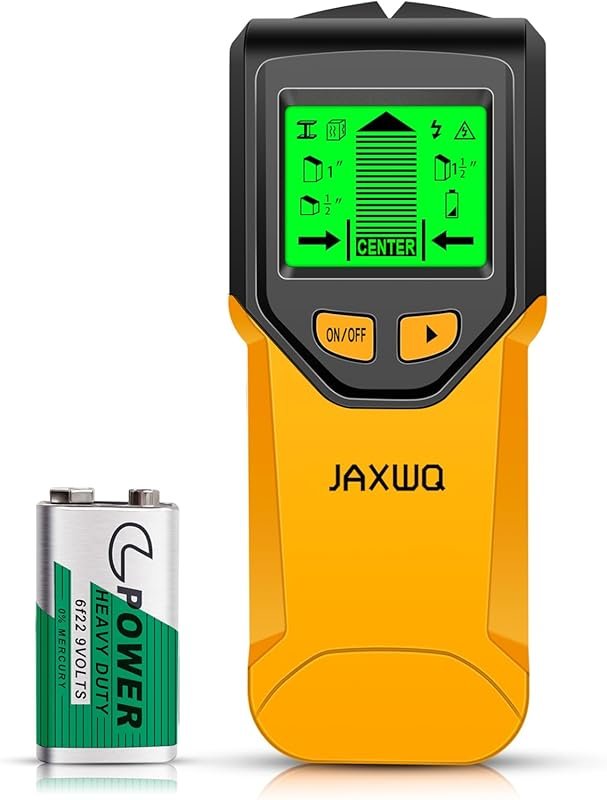5-in-1 Stud Finder Wall Scanner with HD LCD, Smart Chip, AC Wire, Meta