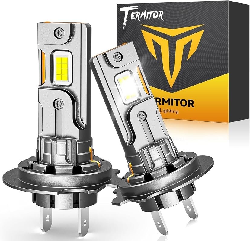 Termitor H7 Light Bulbs, 50000LM, 1:1 Halogen Size, Plug and Play, IP6