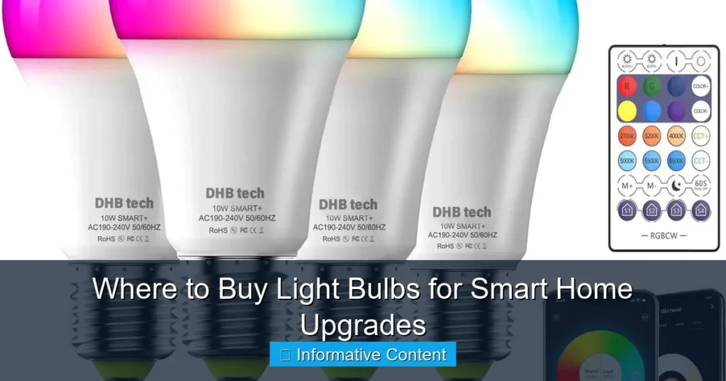 Where to Buy Light Bulbs for Smart Home Upgrades