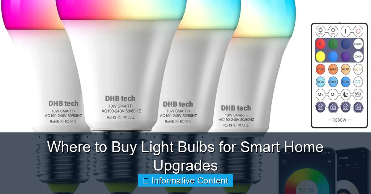 Where to Buy Light Bulbs for Smart Home Upgrades