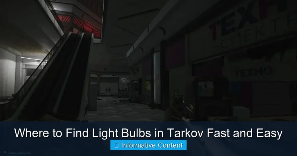 Where to Find Light Bulbs in Tarkov Fast and Easy