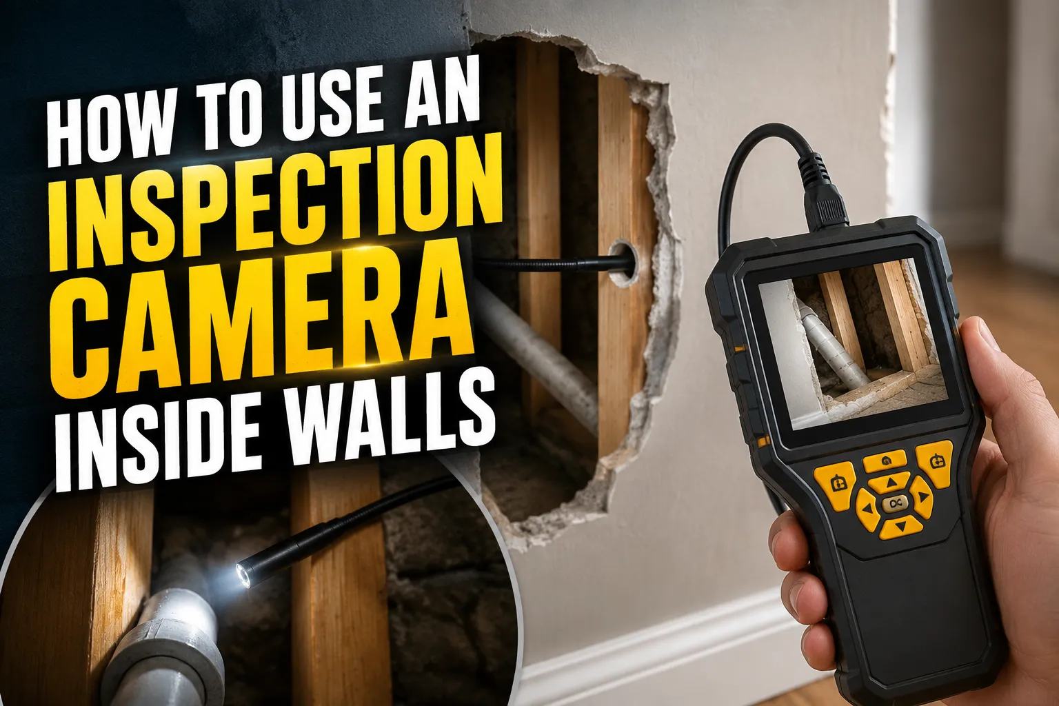 How To Use An Inspection Camera Inside Walls