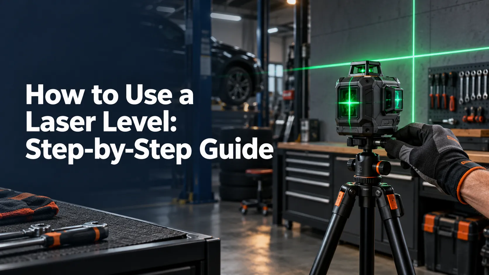 Laser Level Guide in a Professional Workshop