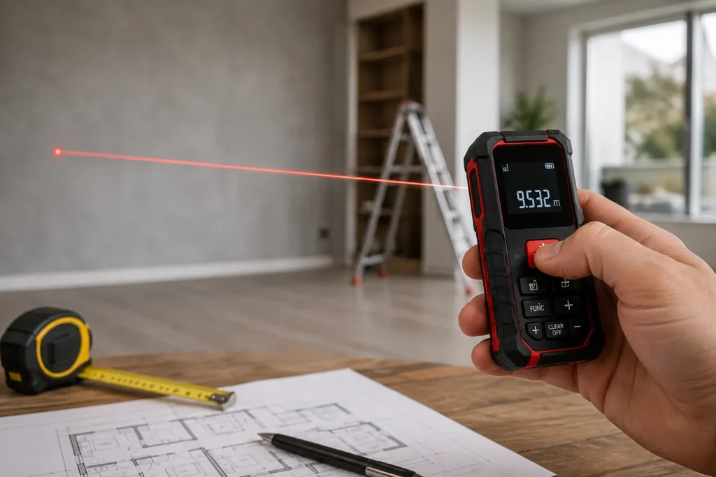 Laser Measuring a Renovation Space