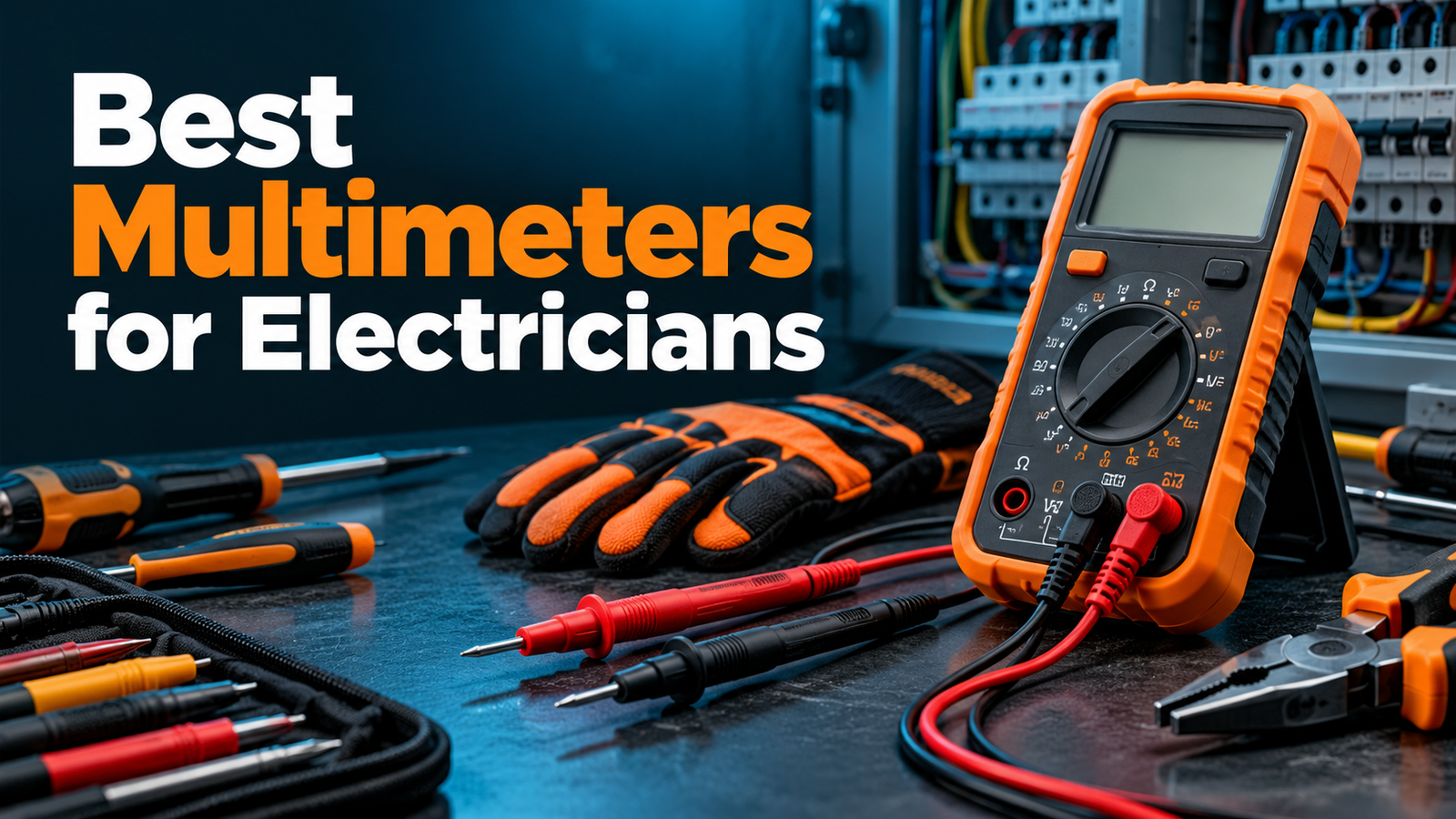 Best multimeters for electricians on a professional workbench