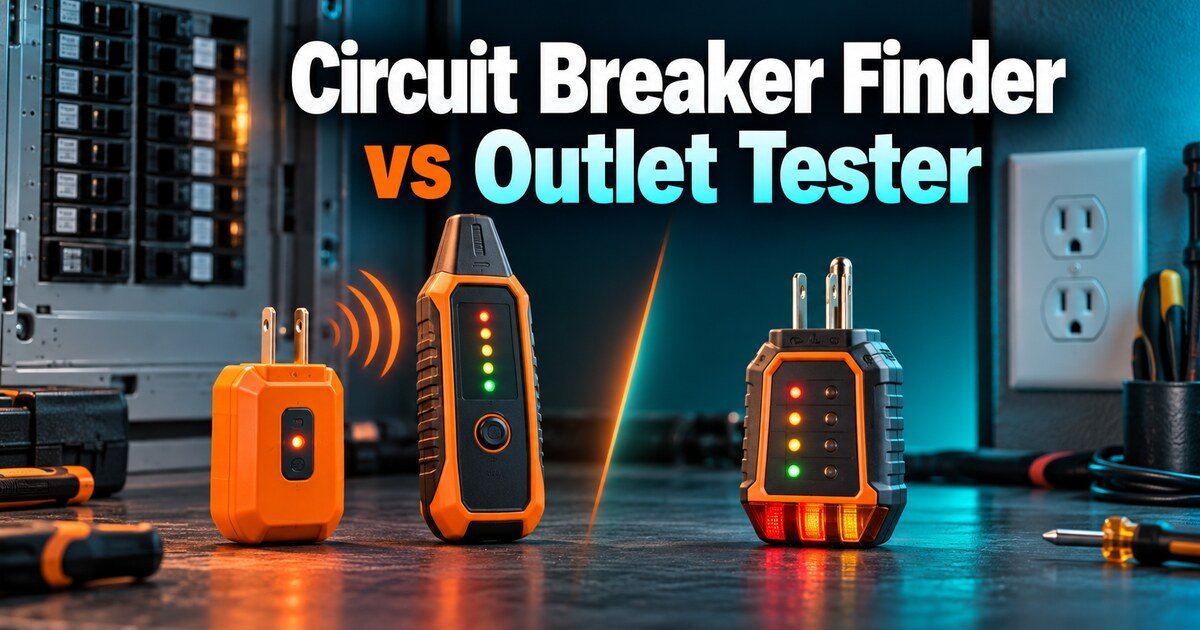 Circuit breaker finder vs outlet tester comparison guide