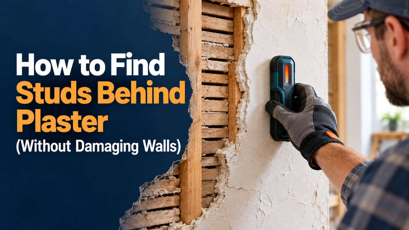 How to find studs behind plaster without damaging walls