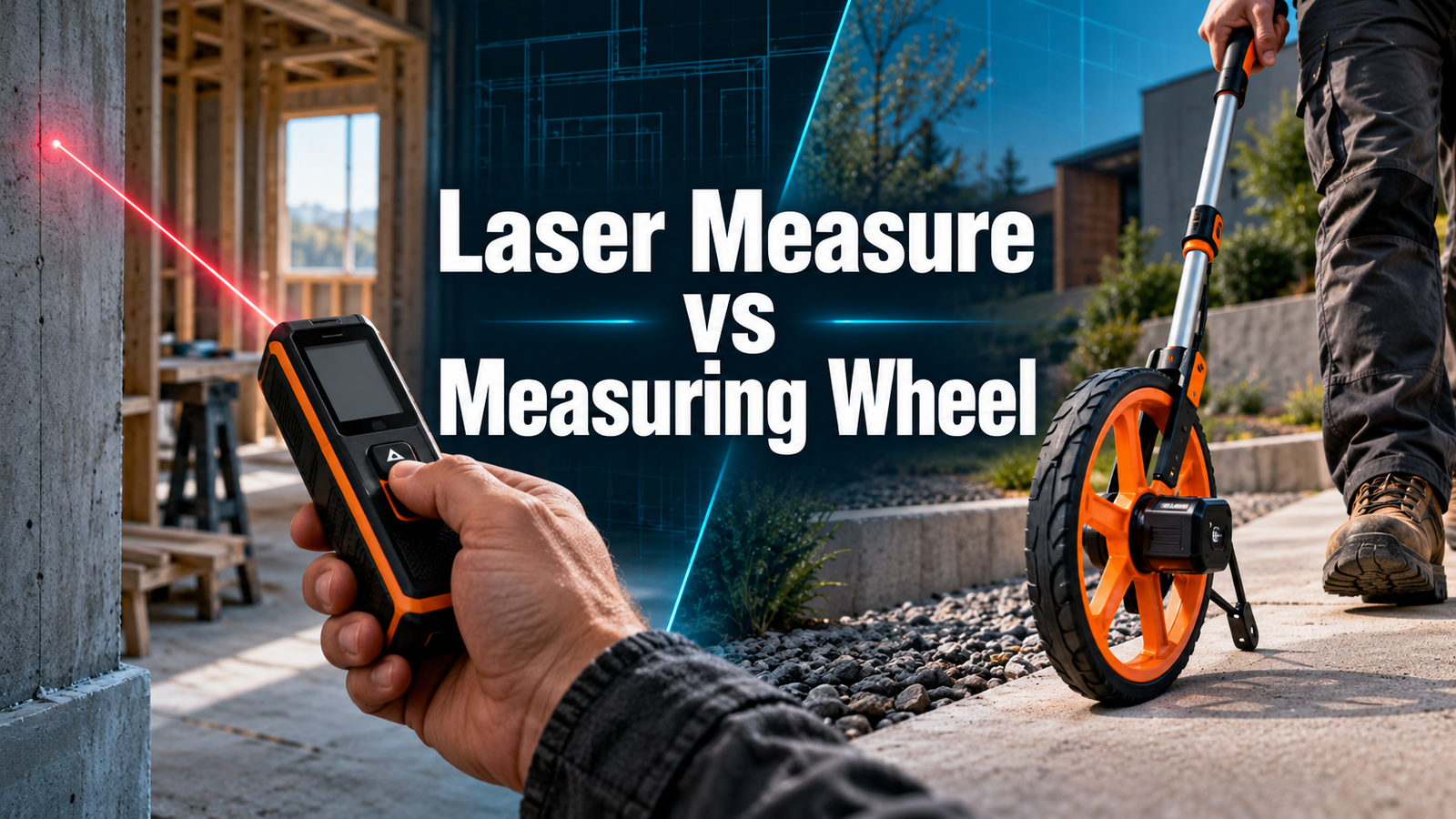 Laser measure vs measuring wheel for indoor and outdoor distance projects
