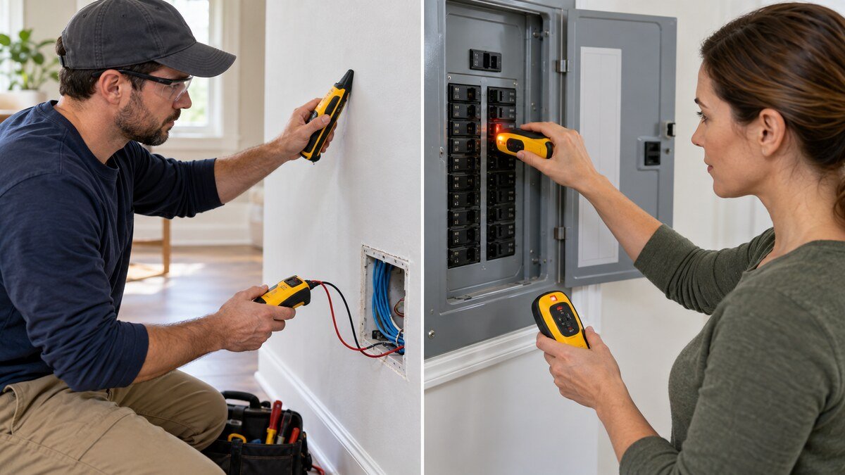 Wire tracer and circuit breaker finder comparison tools